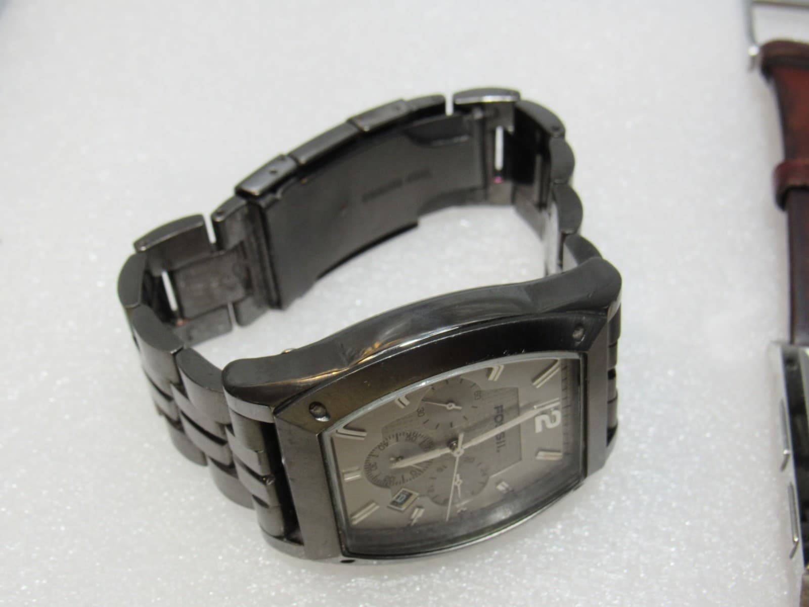 5 Vintage Mens Fossil / Seiko Wrist Watch Lot FS-4531 FS-4251 JR-9304 (i95j) - Thumbnail 7