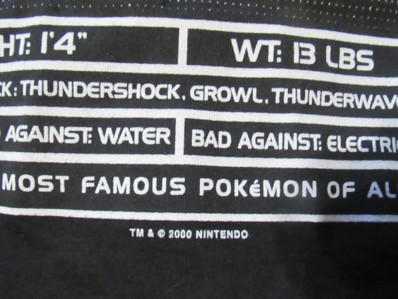 Vintage Rare Pokemon Pikachu Double Sided T Shirt Unworn SZ Large (Y2JJ) - Thumbnail 10