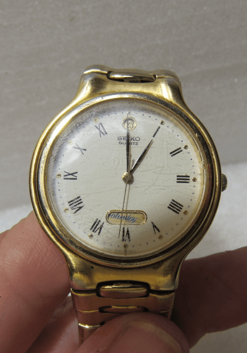 5 Vintage Mens Fossil / Seiko Wrist Watch Lot FS-4531 FS-4251 JR-9304 (i95j) - Thumbnail 17