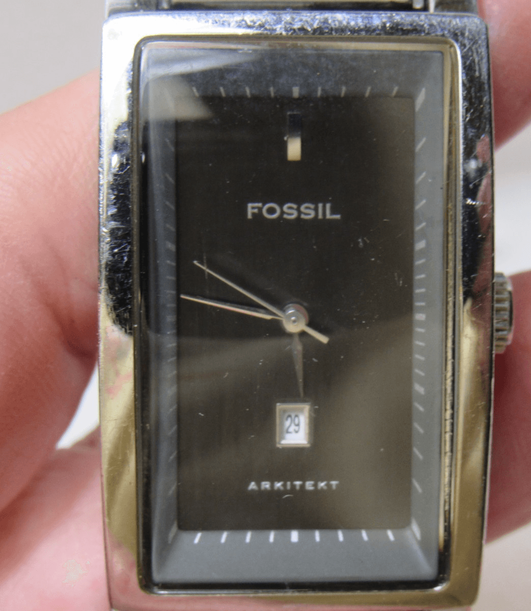 3 Vintage Mens Fossil / Seiko Wrist Watch Lot FS-3028 FS-2984 8620-5140 (i94j) - Thumbnail 6
