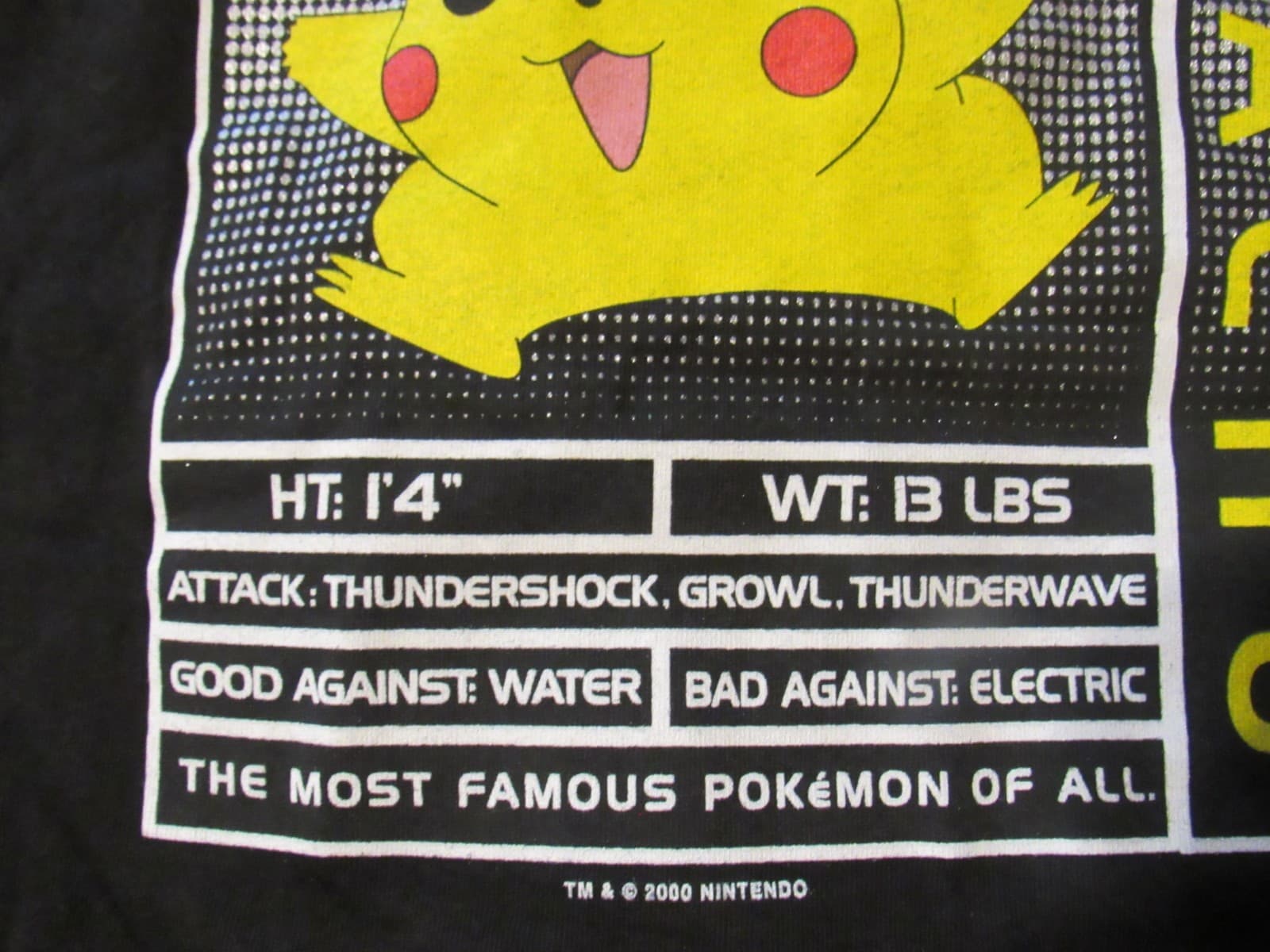 Vintage Rare Pokemon Pikachu Double Sided T Shirt Unworn SZ Large (Y2JJ) - Thumbnail 13