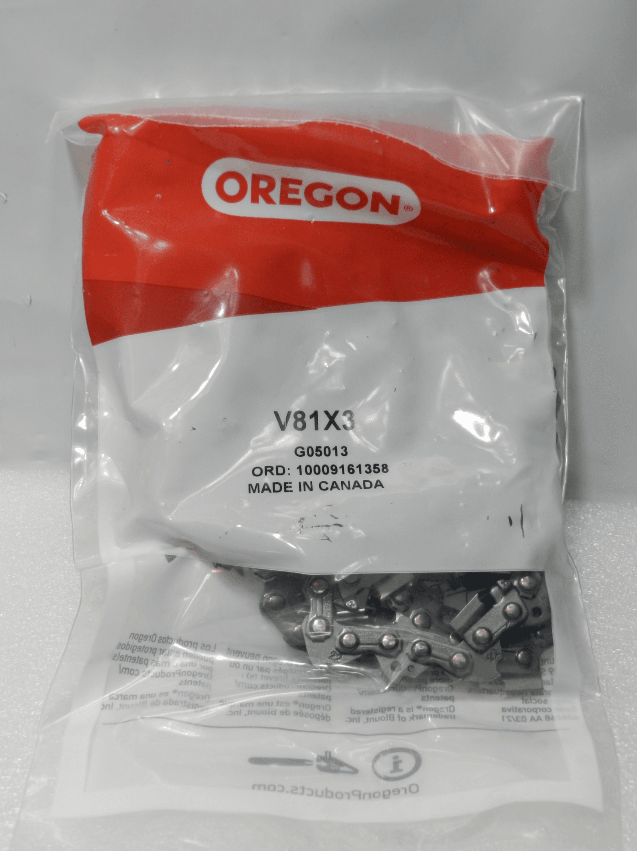 Oregon V81X3 Chainsaw Blade 20" Bar 81 DL's, .063 Ga, .325 Pitch  (M65K)
