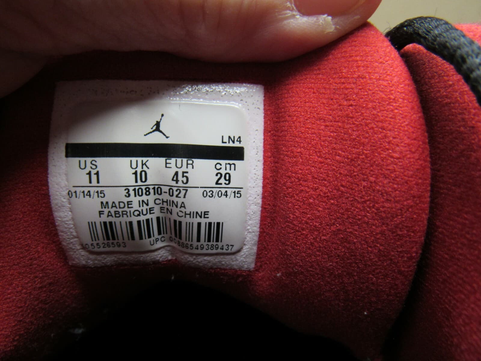 Air Jordan 13 Low Bred Size 11 Pre-Owned 310810-027 - Thumbnail 6