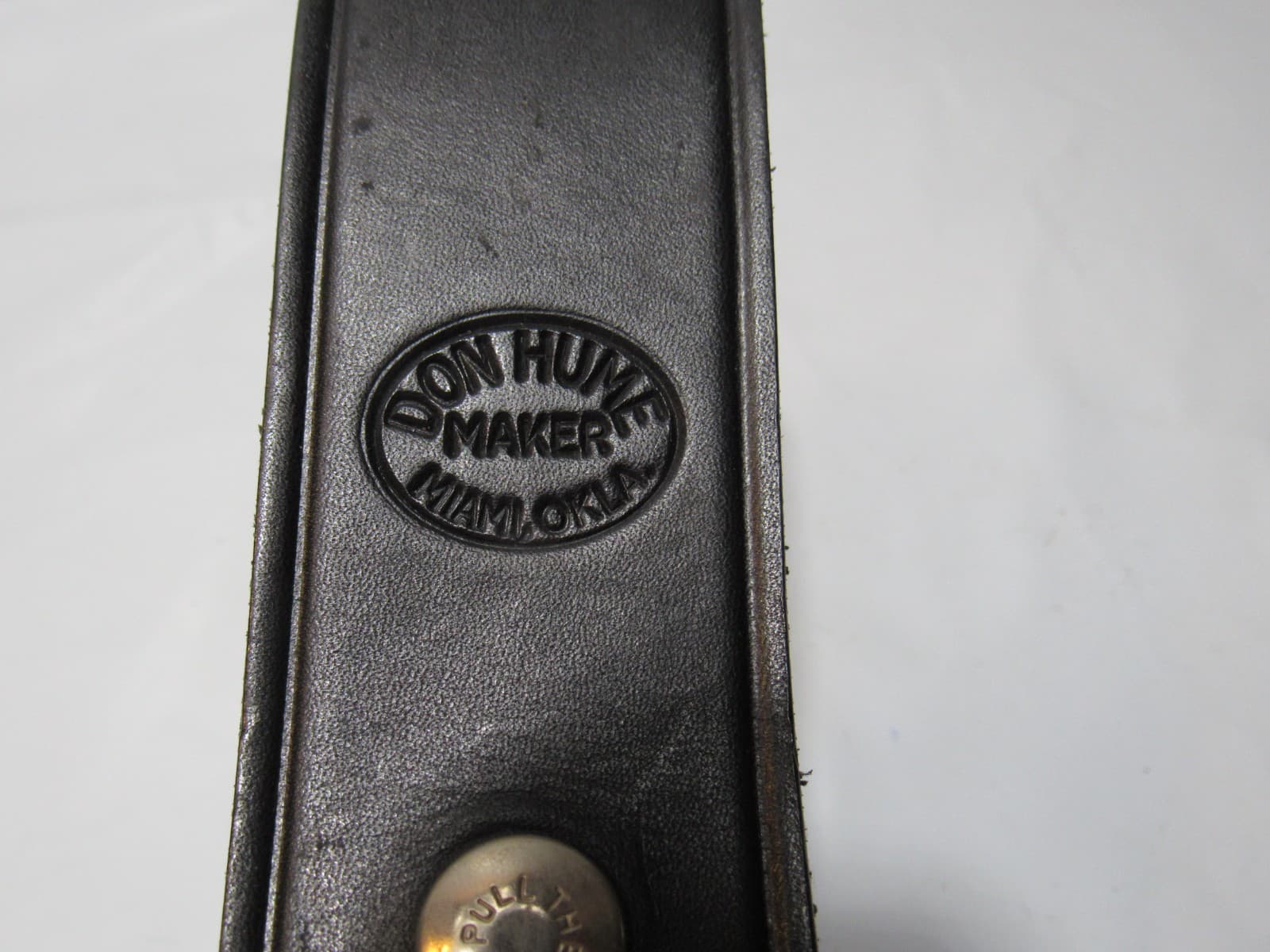 Don Hume Plain Black Leather Police Duty Expandable Baton Holder (T67JJ) - Thumbnail 3