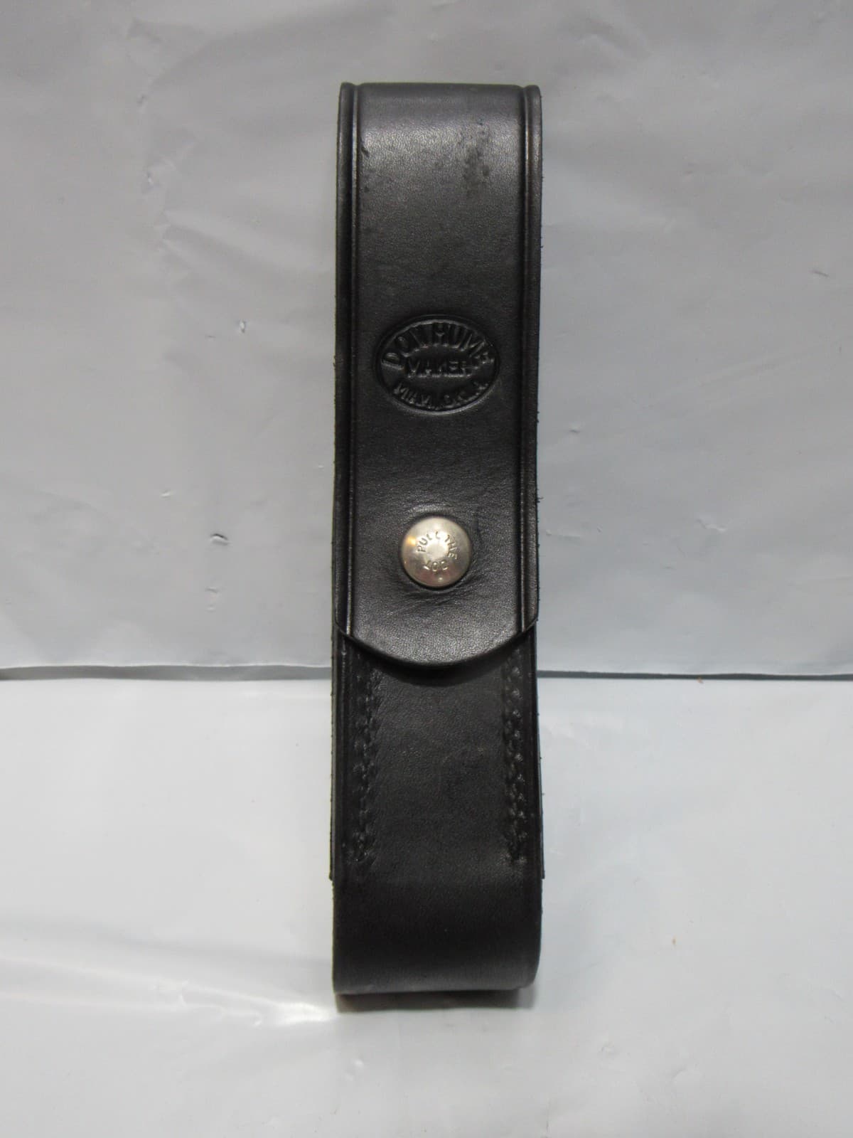 Don Hume Plain Black Leather Police Duty Expandable Baton Holder (T67JJ) - Thumbnail 2