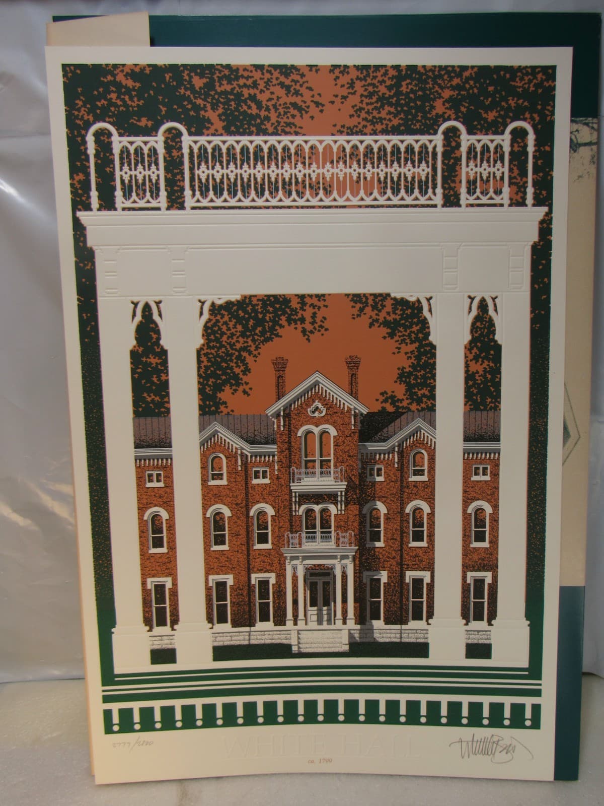 Stephan Whittle Etched Prints “Liberyt Hall & White Hall ” Signed Numbered Y5J - Thumbnail 2