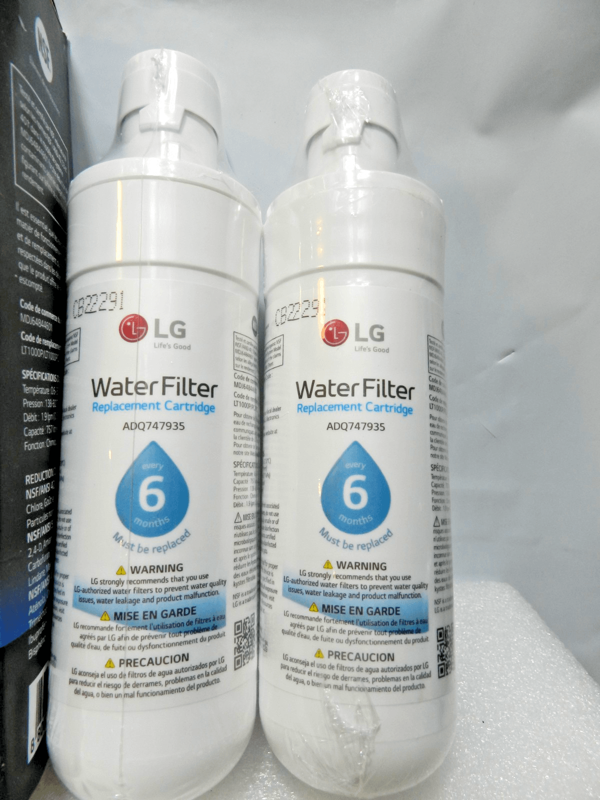 4 New Refresh Refrigerator Ice Water Filter For LG LT1000P ADQ747935 (M53K) - Thumbnail 2