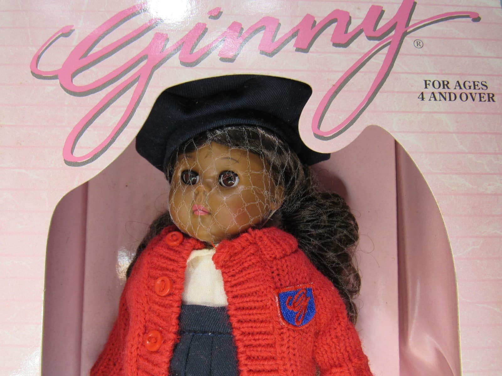 Vintage 8" Vogue Ginny Doll School Days 1995 African American in Box (U99J) - Thumbnail 2