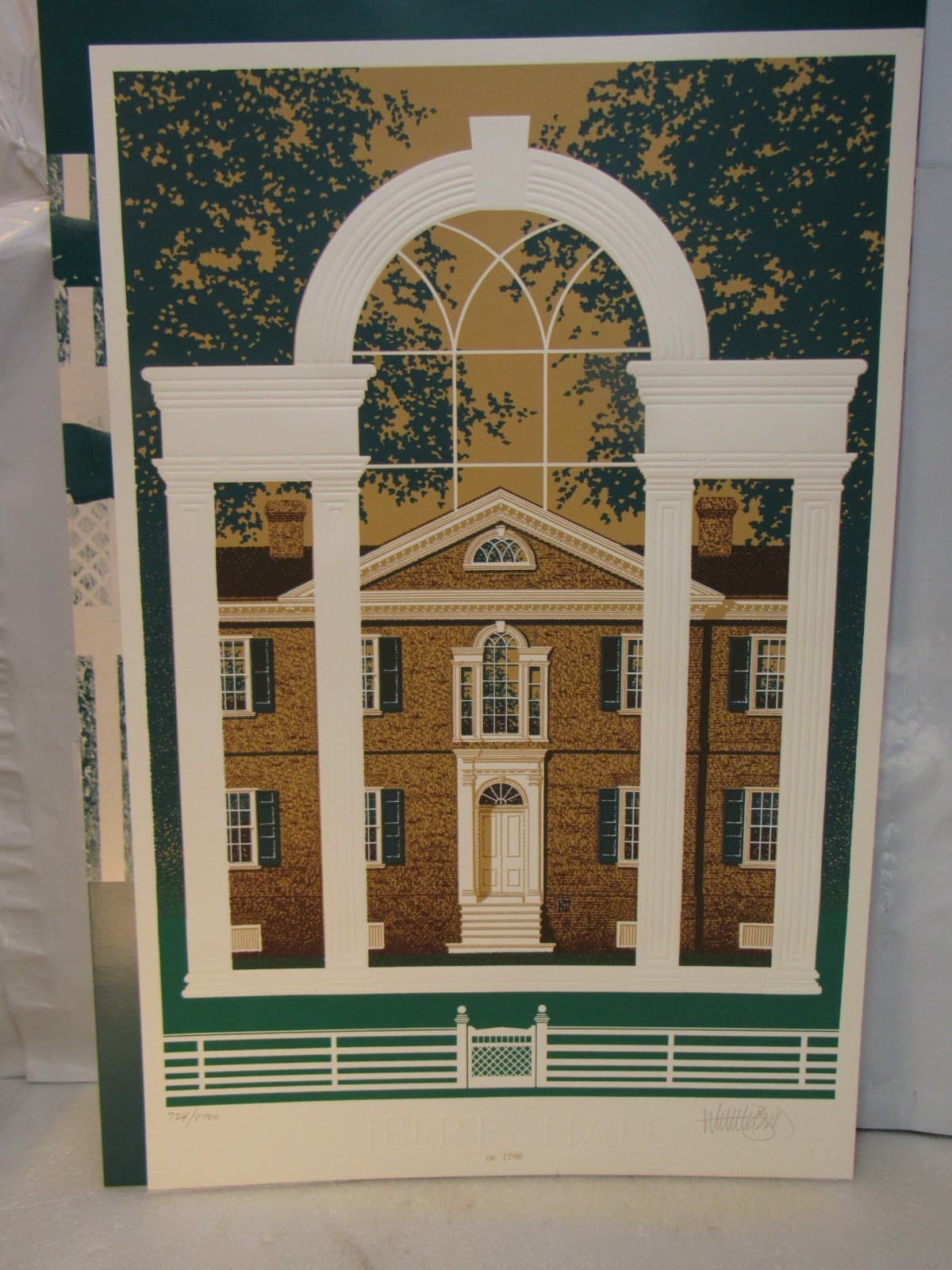 Stephan Whittle Etched Prints “Liberyt Hall & White Hall ” Signed Numbered Y5J - Thumbnail 11