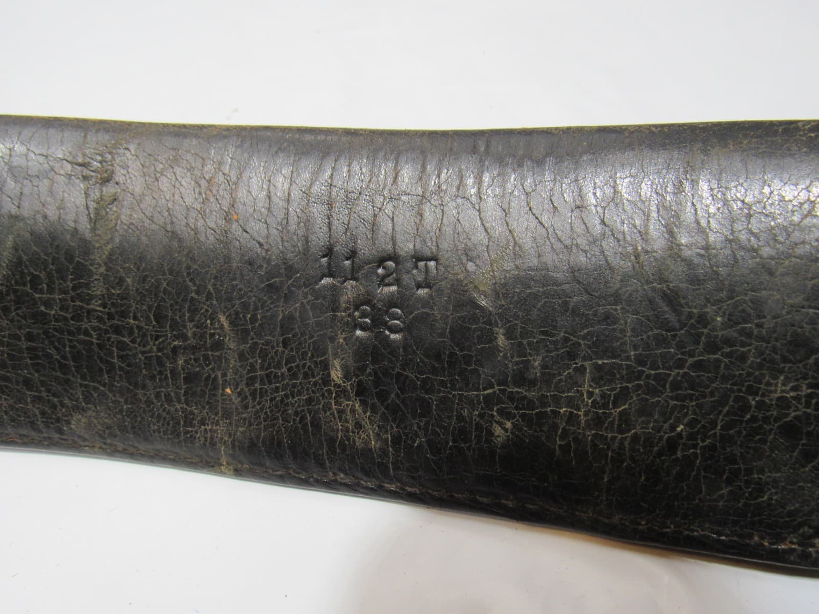 Vtg Brauer Bros6 T19 Pistol Holster/Service Mfg Belt Black Leather Western T59JJ - Thumbnail 4