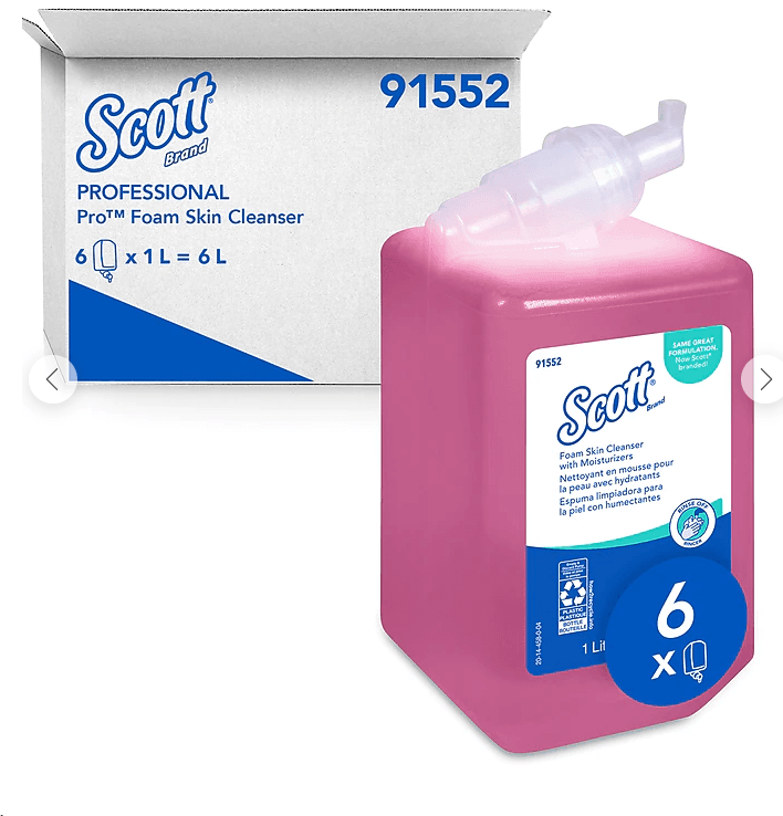 6 Refills Scott Pro Foam Hand Soap, 1000 mL, Light Floral 91552 P10K - Thumbnail 2