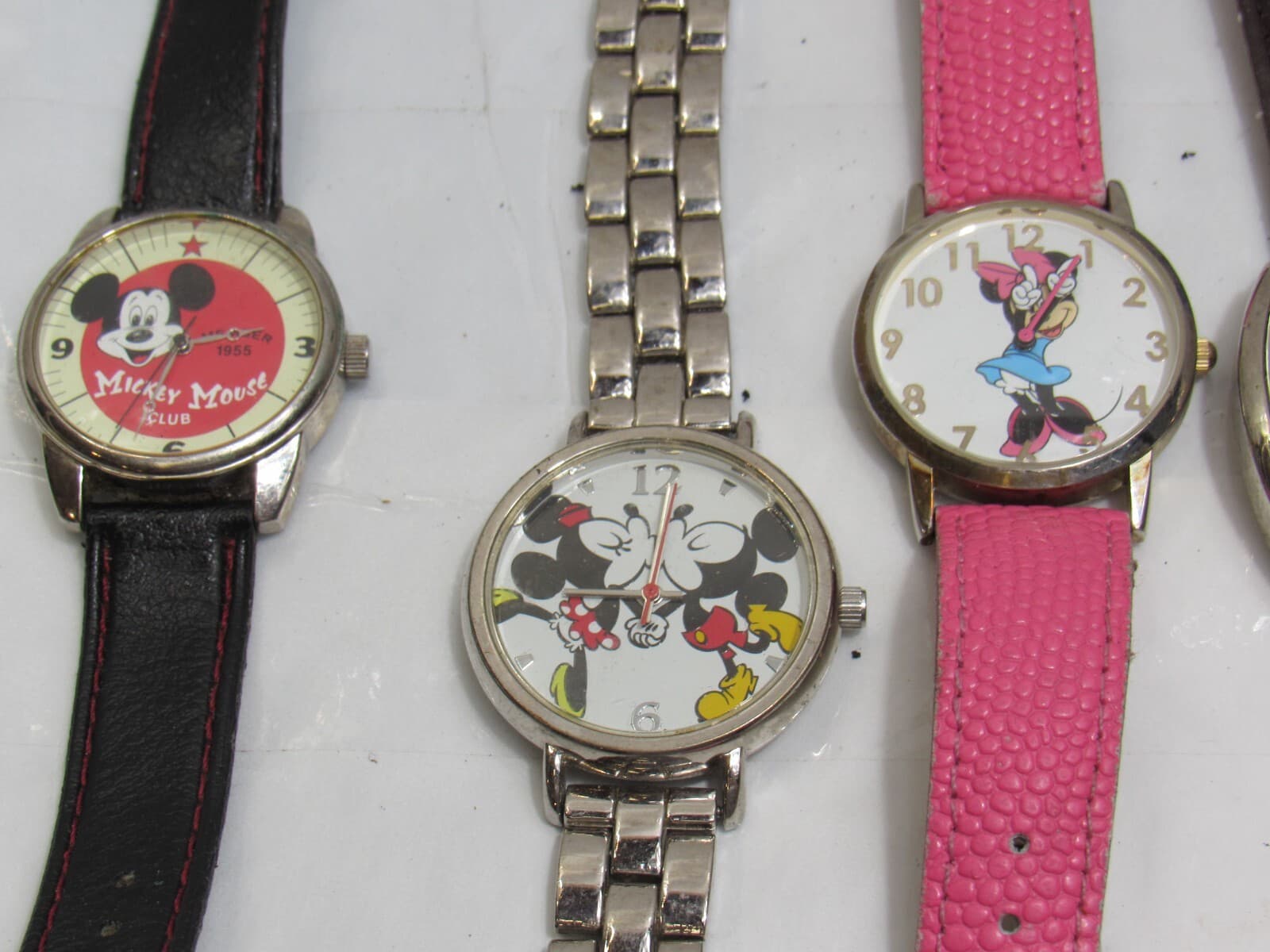 8 Disney Mickey & Minnie Mouse Mixed Untested Quartz Watches (K36K) - Thumbnail 4