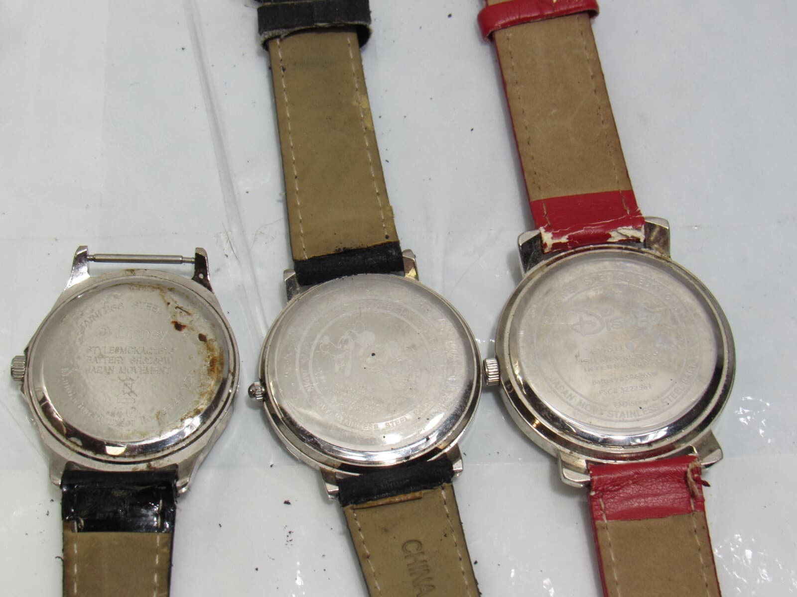 8 Disney Mickey & Minnie Mouse Mixed Untested Quartz Watches (K36K) - Thumbnail 5