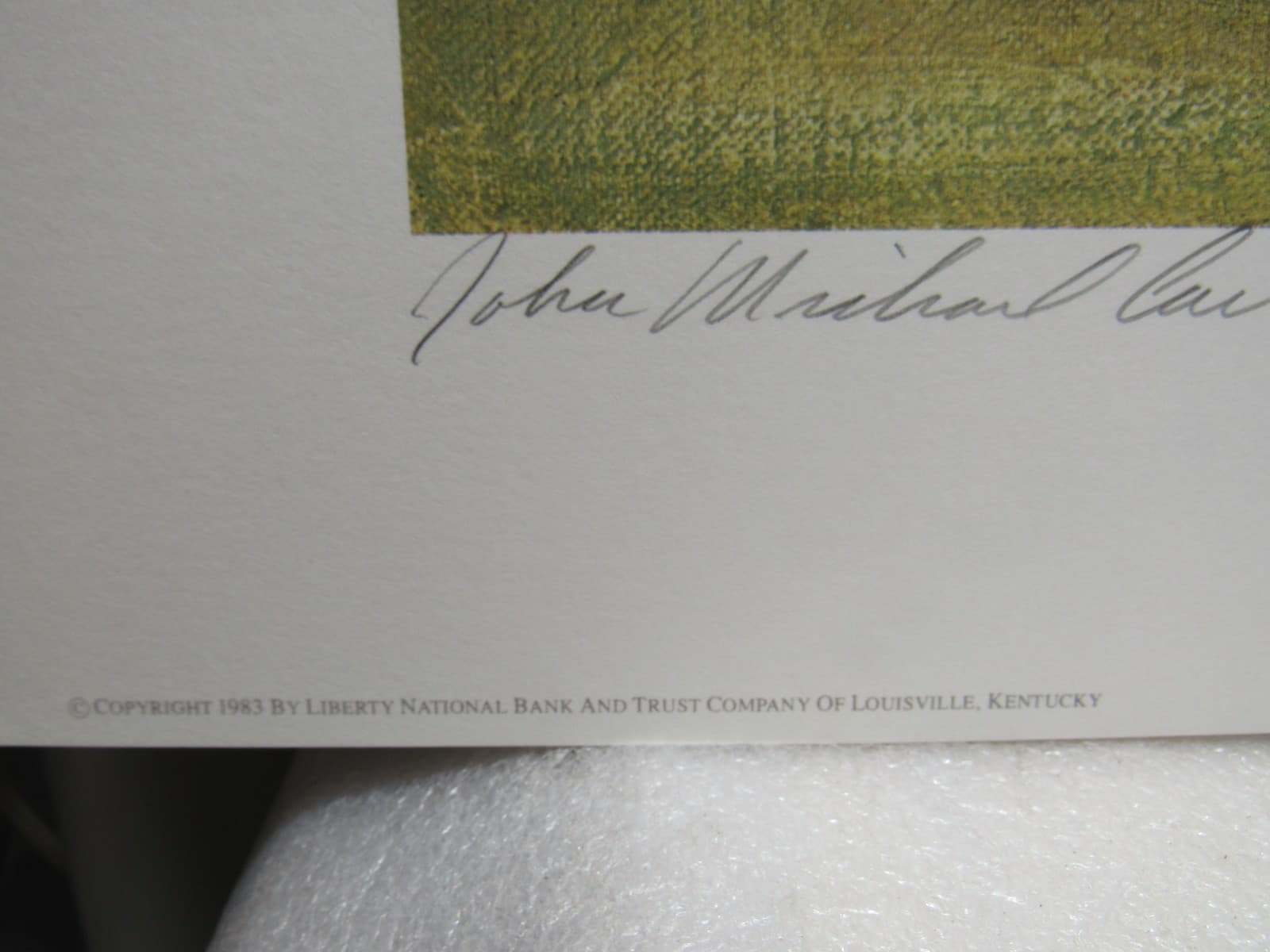 VTG Signed John Michael Carter Picture Art Print Taylor County May Kentucky Y7J - Thumbnail 4