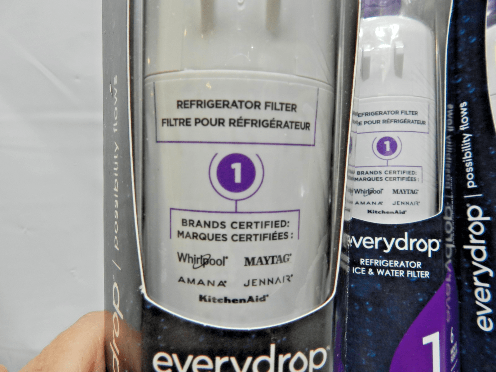3 PACK ΕDR1RXD1 Refrigerator Water Filters 1 Replacement (M54K) - Thumbnail 3