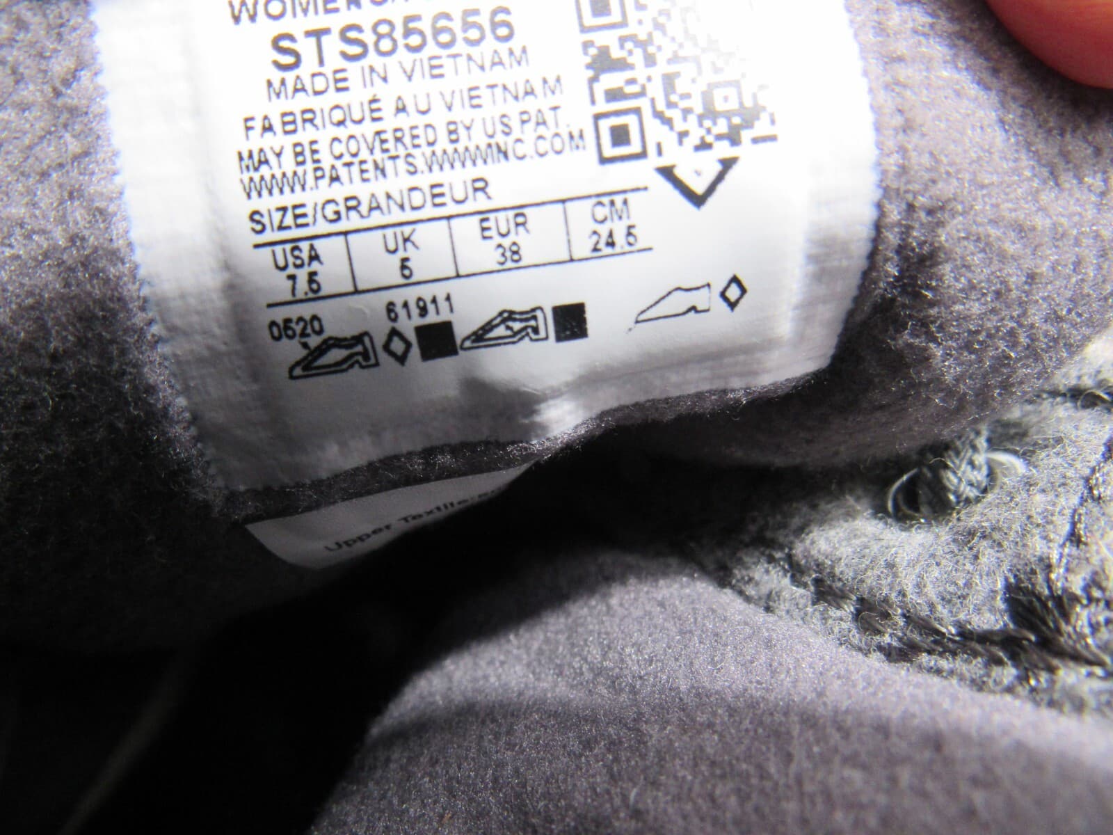 Sperry Women's Gulf Wool Quilt Duck Boot STS85656 Grey Sz 7.5 M (L9) - Thumbnail 4
