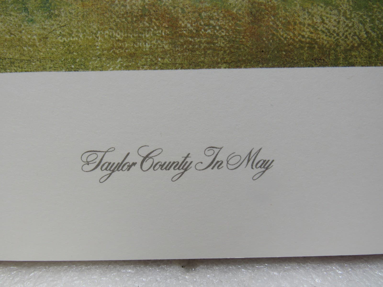 VTG Signed John Michael Carter Picture Art Print Taylor County May Kentucky Y7J - Thumbnail 2