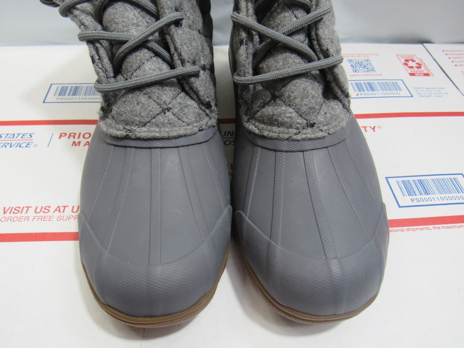 Sperry Women's Gulf Wool Quilt Duck Boot STS85656 Grey Sz 7.5 M (L9) - Thumbnail 2