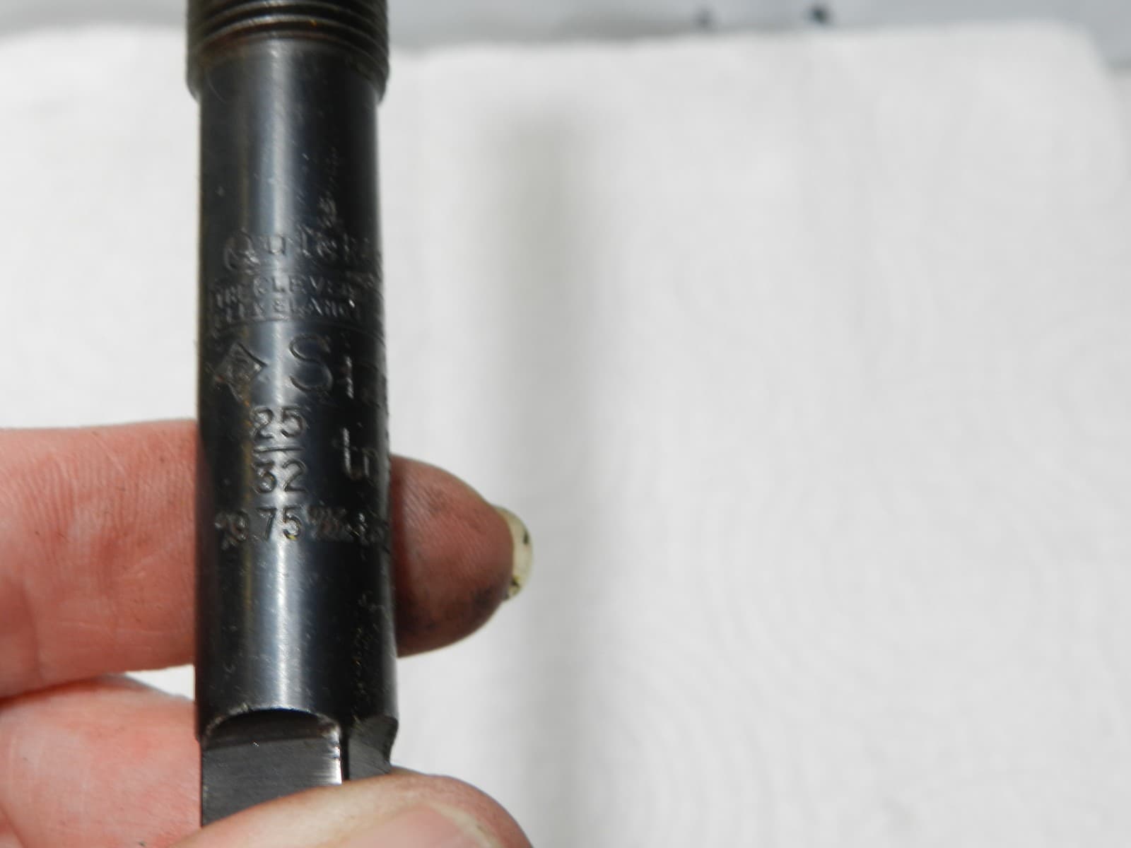 CLEVELAND Quick Set 25/32" - 27/32" Adjust. Blade Hand Reamer HSS Size F C40JJ - Thumbnail 4