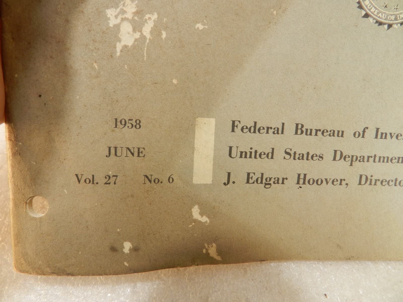 6 FBI Law Enforcement Bulletin 1958 Hoover Director (Y15JJ) - Thumbnail 5