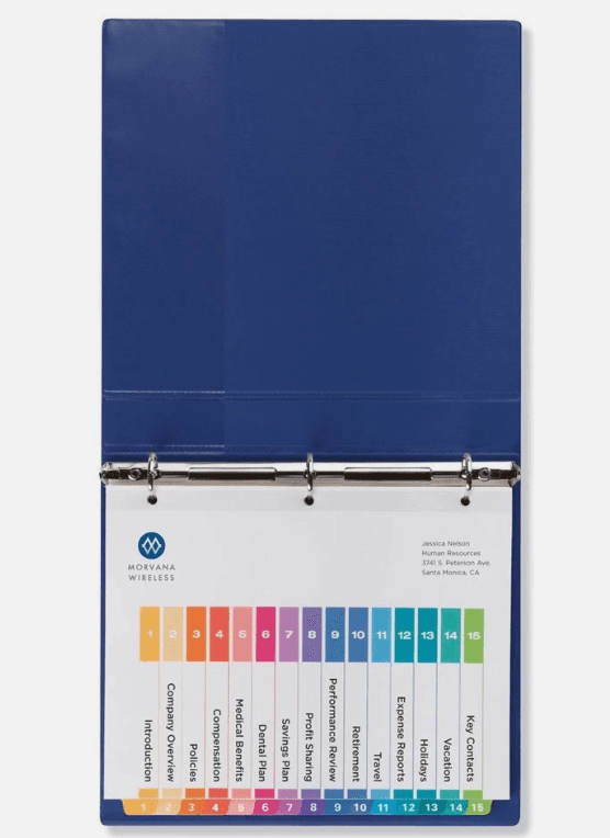 Avery 11197 11" x 8.5" 15-Tab 1-15 TOC Dividers Multi Tabs/White (6/PK) (S25K) - Thumbnail 12