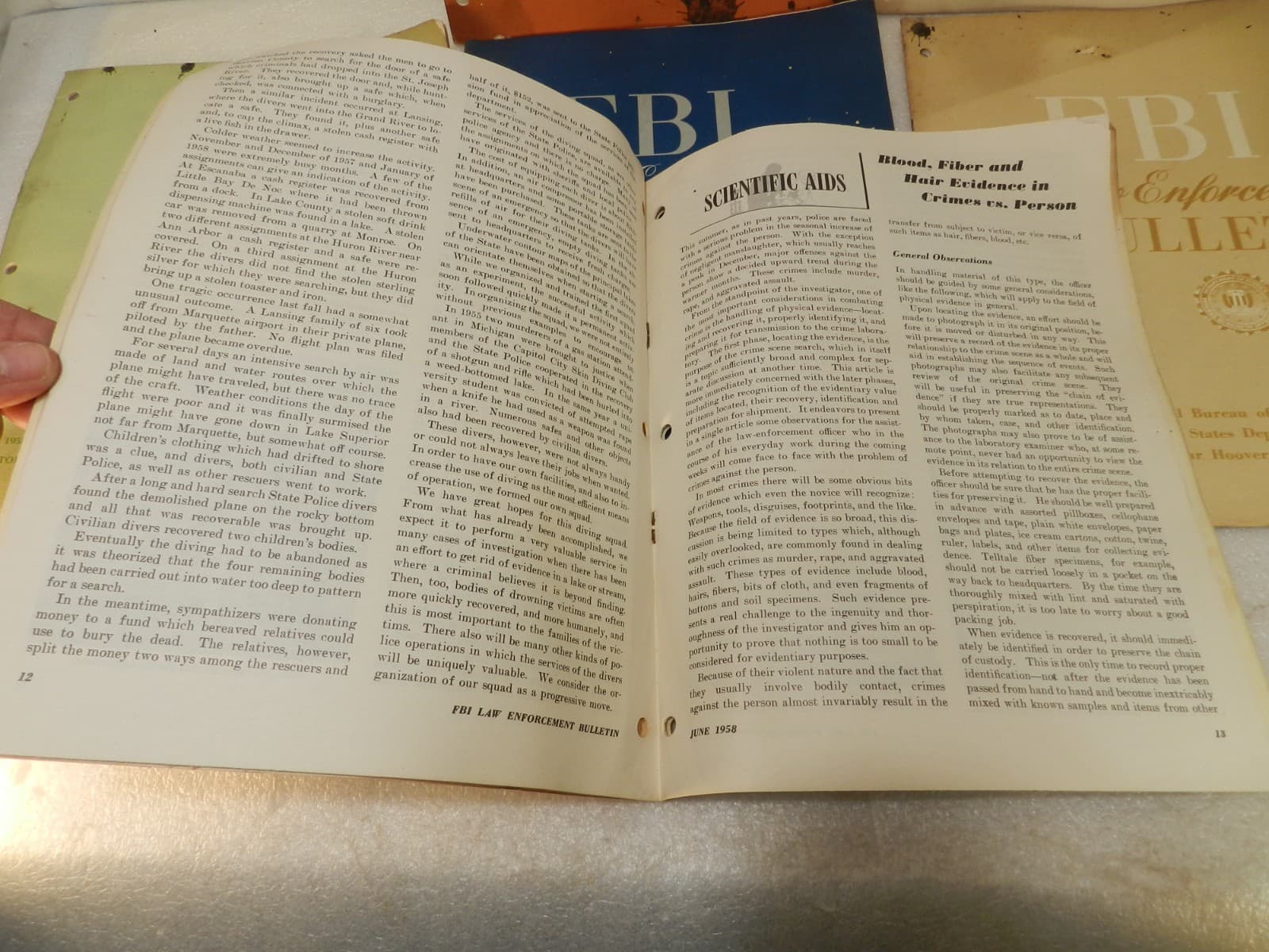 6 FBI Law Enforcement Bulletin 1958 Hoover Director (Y15JJ) - Thumbnail 4