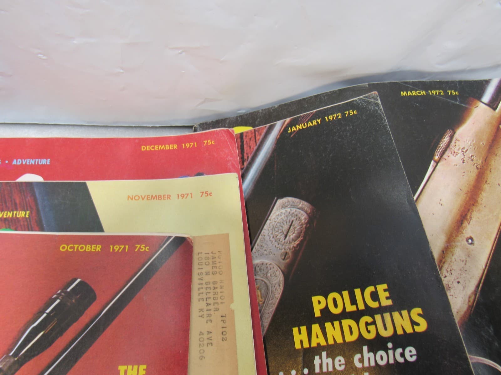 VTG Guns Magazine Lot of 44 - Handguns, Rifles, Combat Guns 60's 70's Y10JJ - Thumbnail 13