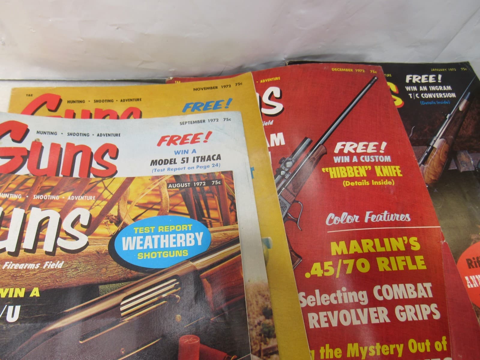 VTG Guns Magazine Lot of 44 - Handguns, Rifles, Combat Guns 60's 70's Y10JJ - Thumbnail 17