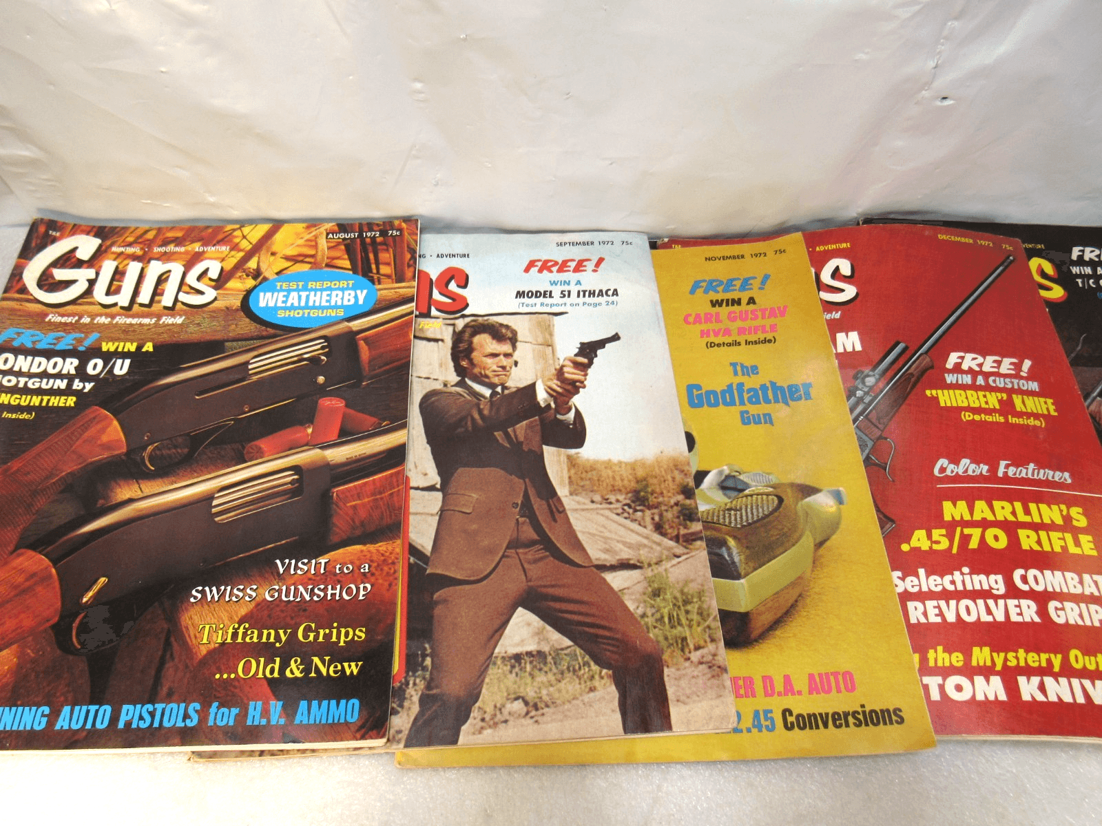 VTG Guns Magazine Lot of 44 - Handguns, Rifles, Combat Guns 60's 70's Y10JJ - Thumbnail 16