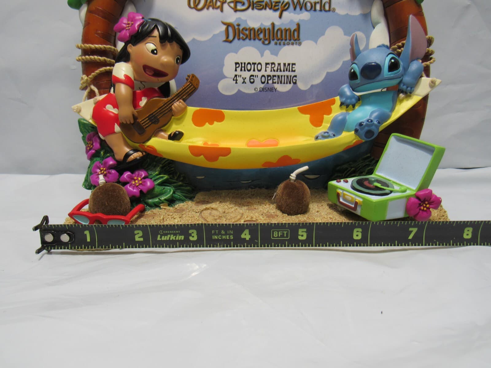 RARE Disney Lilo & Stitch 3D Bobble Head Hammock Photo Pic Frame 4" x 6" (M36M) - Thumbnail 7