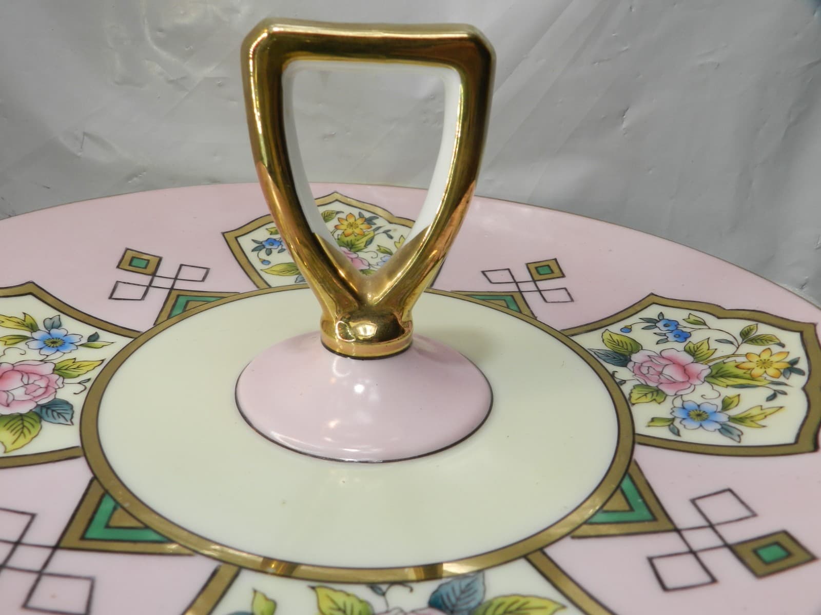 Vintage Noritake Dish Lusterware Serving Tray Dish HandPainted Gold Gilt (H40J) - Thumbnail 5