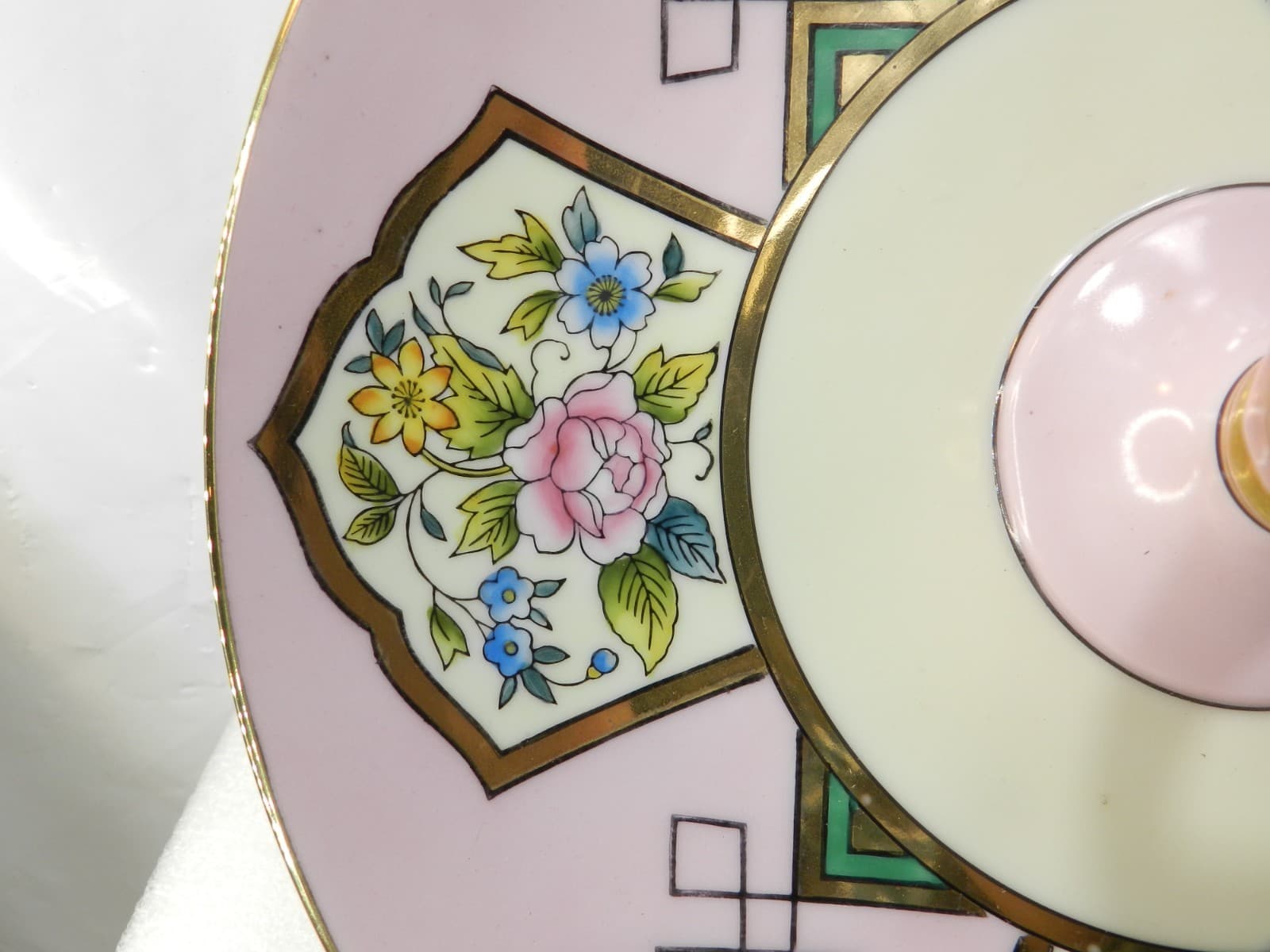 Vintage Noritake Dish Lusterware Serving Tray Dish HandPainted Gold Gilt (H40J) - Thumbnail 3