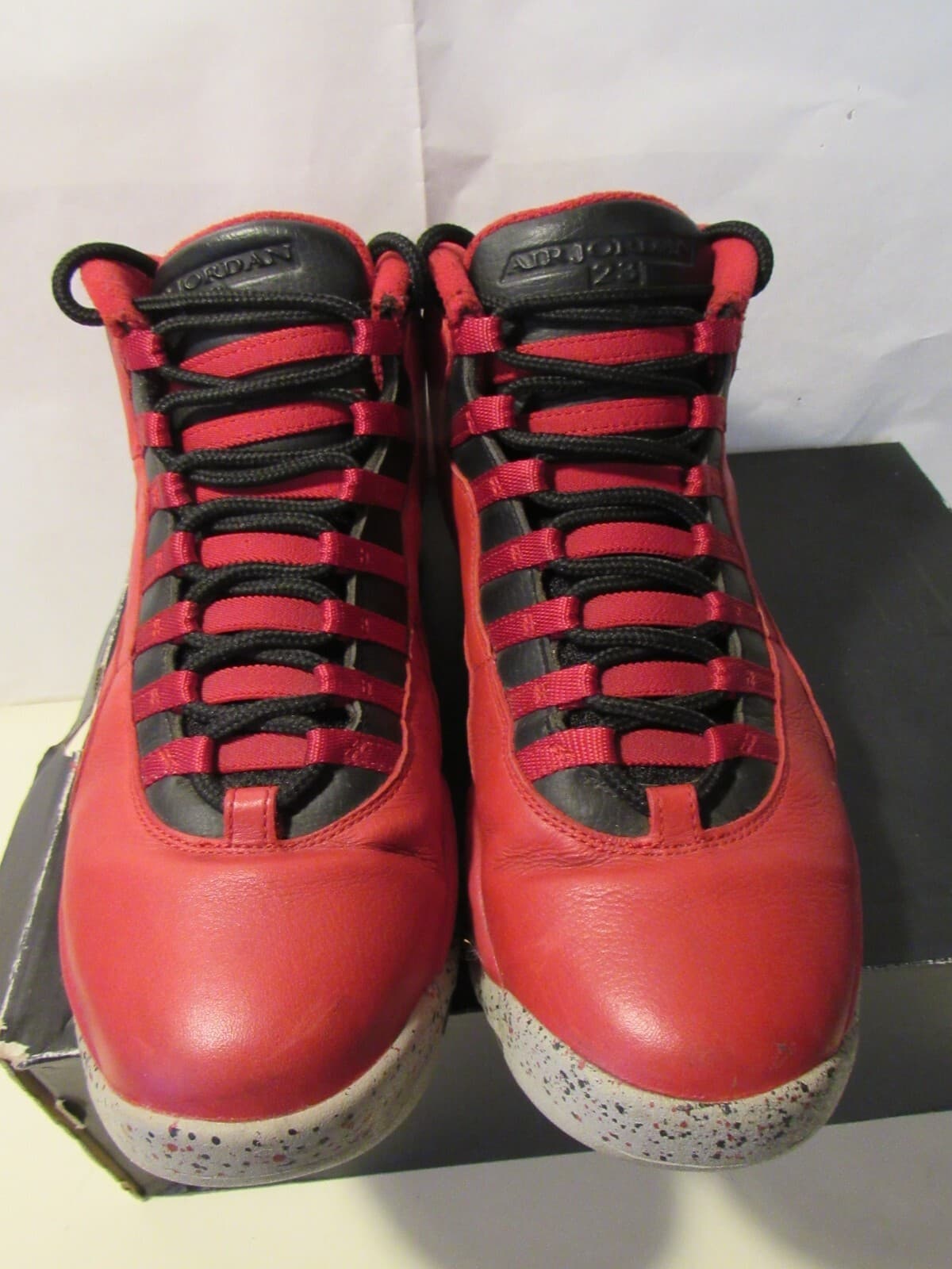 Nike Air Jordan 10 Retro Bulls Over Broadway Size 10 705178-601 Steel Cement G49 - Thumbnail 2