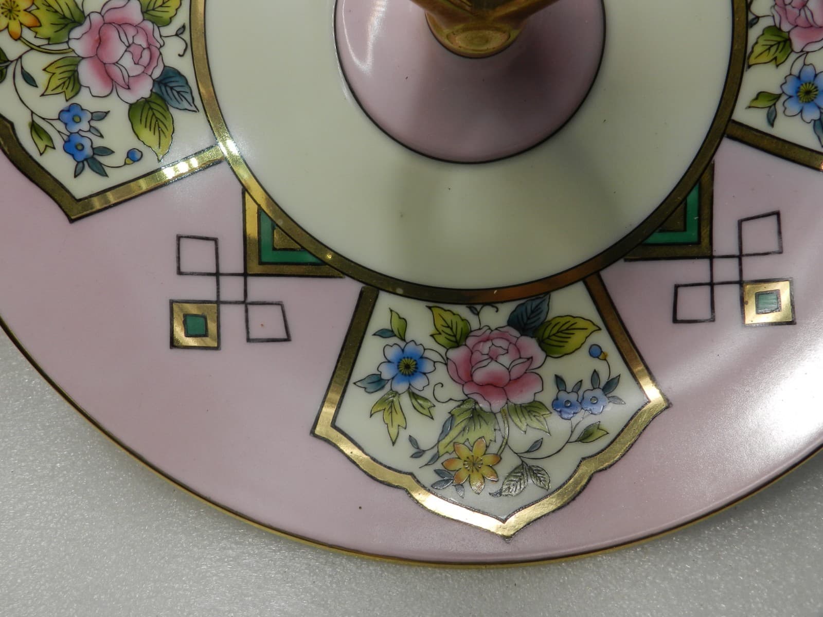 Vintage Noritake Dish Lusterware Serving Tray Dish HandPainted Gold Gilt (H40J) - Thumbnail 4