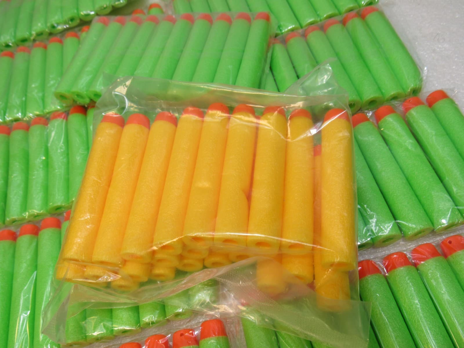 135 Amosting Foam Bullets Gun Dart Refills (Geen & Orange) (W34J) - Thumbnail 8