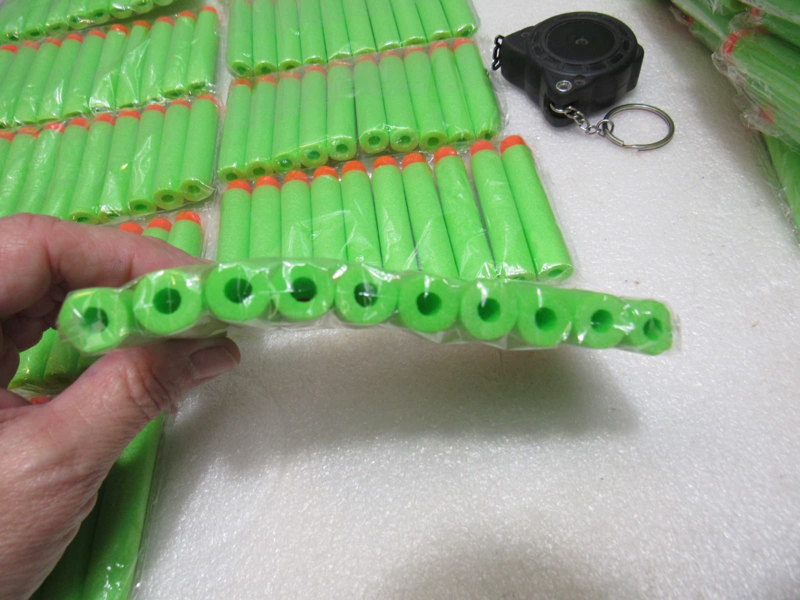200 Amosting Foam Bullets Gun Dart Refills (Geen w/ Orange Tip) (W35J) - Thumbnail 6