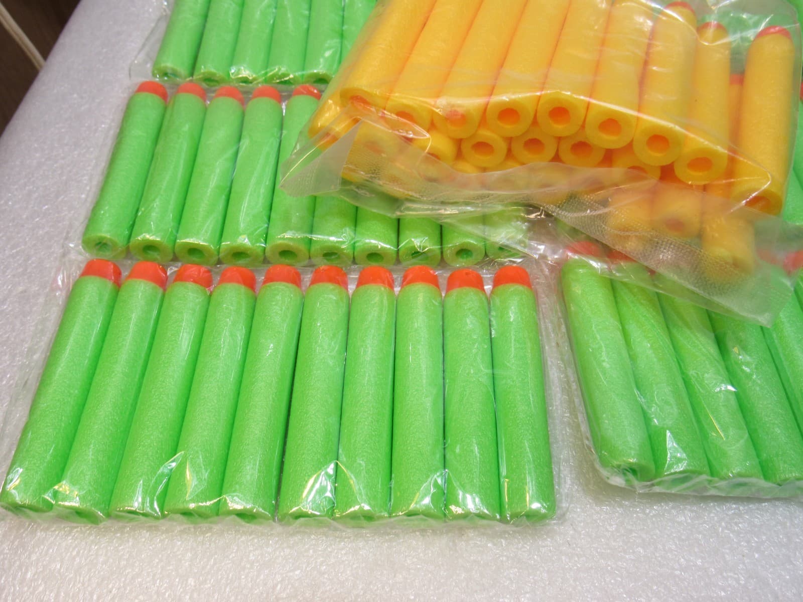 135 Amosting Foam Bullets Gun Dart Refills (Geen & Orange) (W34J) - Thumbnail 7