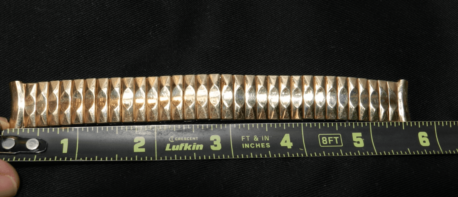 Vintage Speidel Twist O flex Golden Flex 1/4 C. G.F. Stretch Watch Band (G12S) - Thumbnail 4