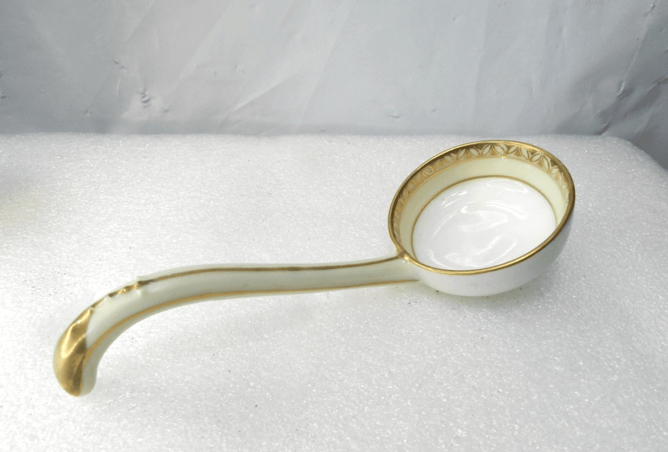 2 Nippon Hand Painted Gold Trim Footed Soup/Condiment Bowls/Plates Spoon (H38J) - Thumbnail 14