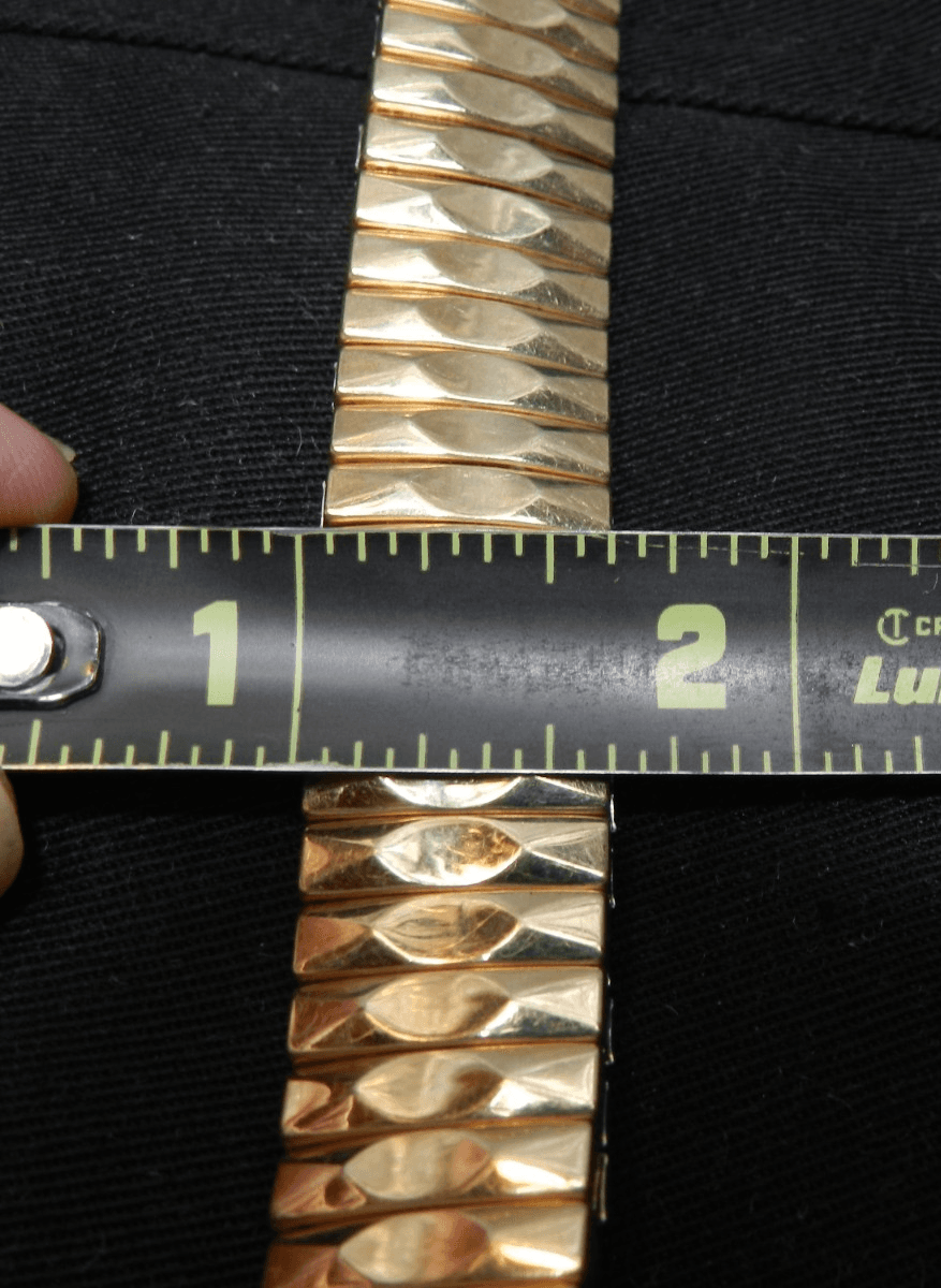 Vintage Speidel Twist O flex Golden Flex 1/4 C. G.F. Stretch Watch Band (G12S) - Thumbnail 5