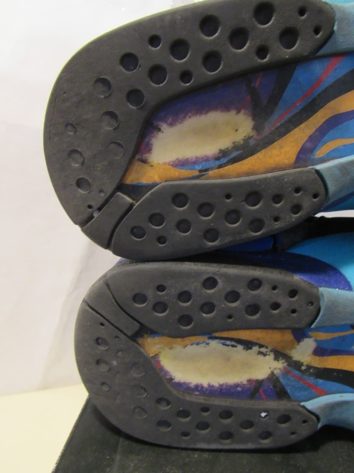 Nike Air Jordan 8 Retro Aqua 2015 Size 10 305381-025 Black Purple Blue Teal G45K - Thumbnail 9