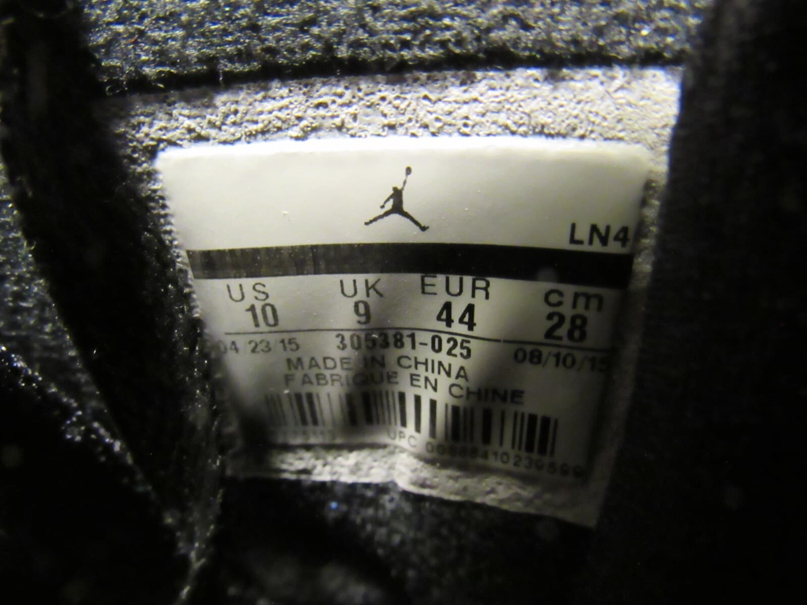 Nike Air Jordan 8 Retro Aqua 2015 Size 10 305381-025 Black Purple Blue Teal G45K - Thumbnail 5