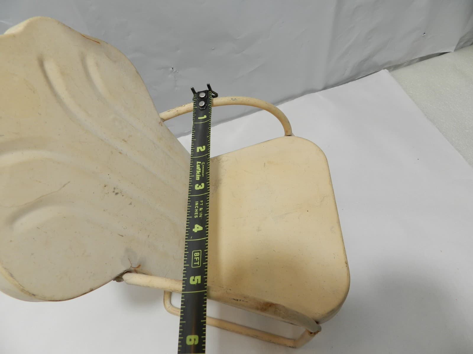 VINTAGE DOLL METAL LAWN CHAIR SCALLOPED BACK Outdoor Retro 9" Z74S - Thumbnail 8