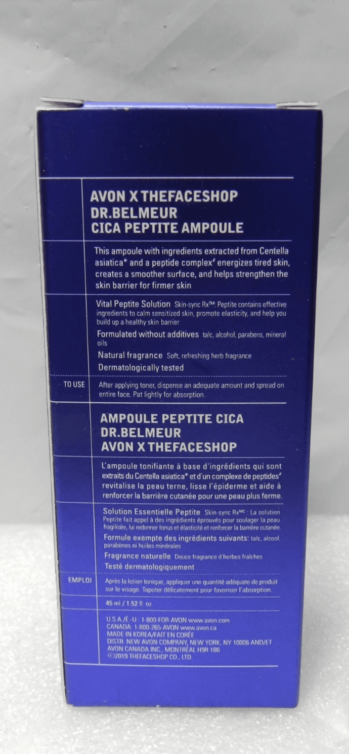 Avon The Face Shop Dr. Belmeur Cica Peptite Ampoule 45ml / 1.52 fl oz ~ NIB H46J - Thumbnail 4