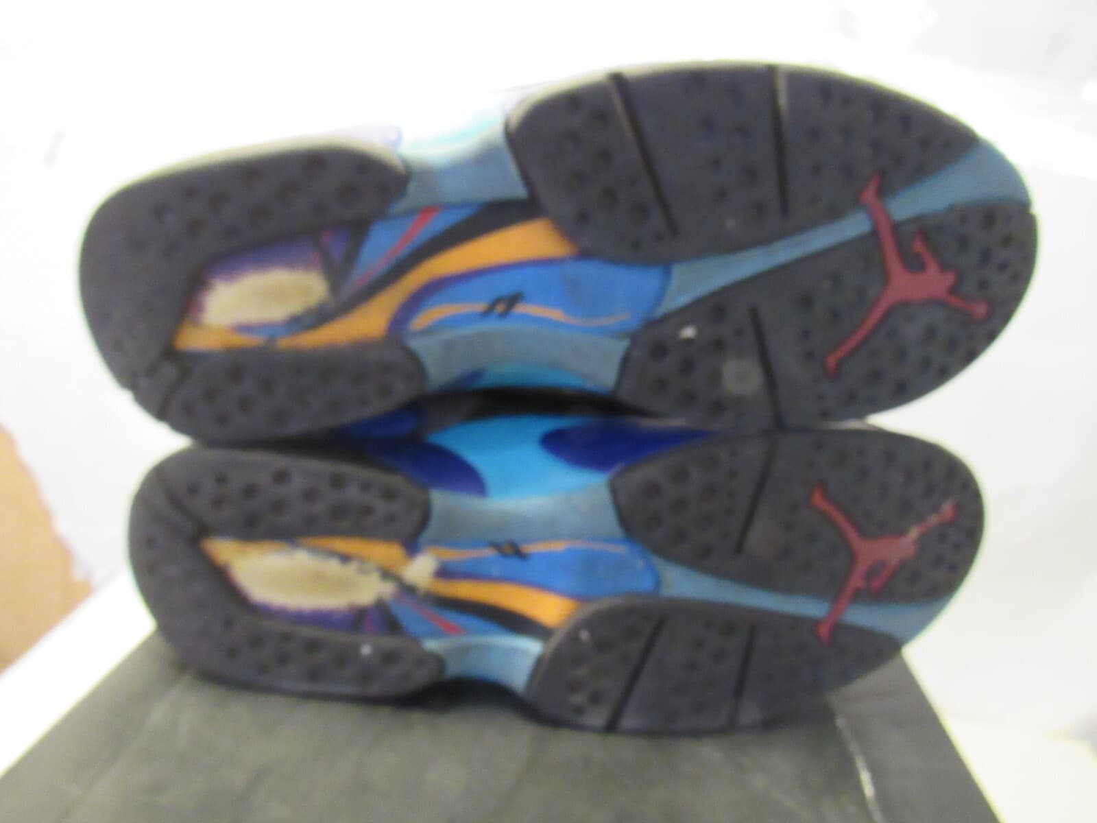 Nike Air Jordan 8 Retro Aqua 2015 Size 10 305381-025 Black Purple Blue Teal G45K - Thumbnail 8