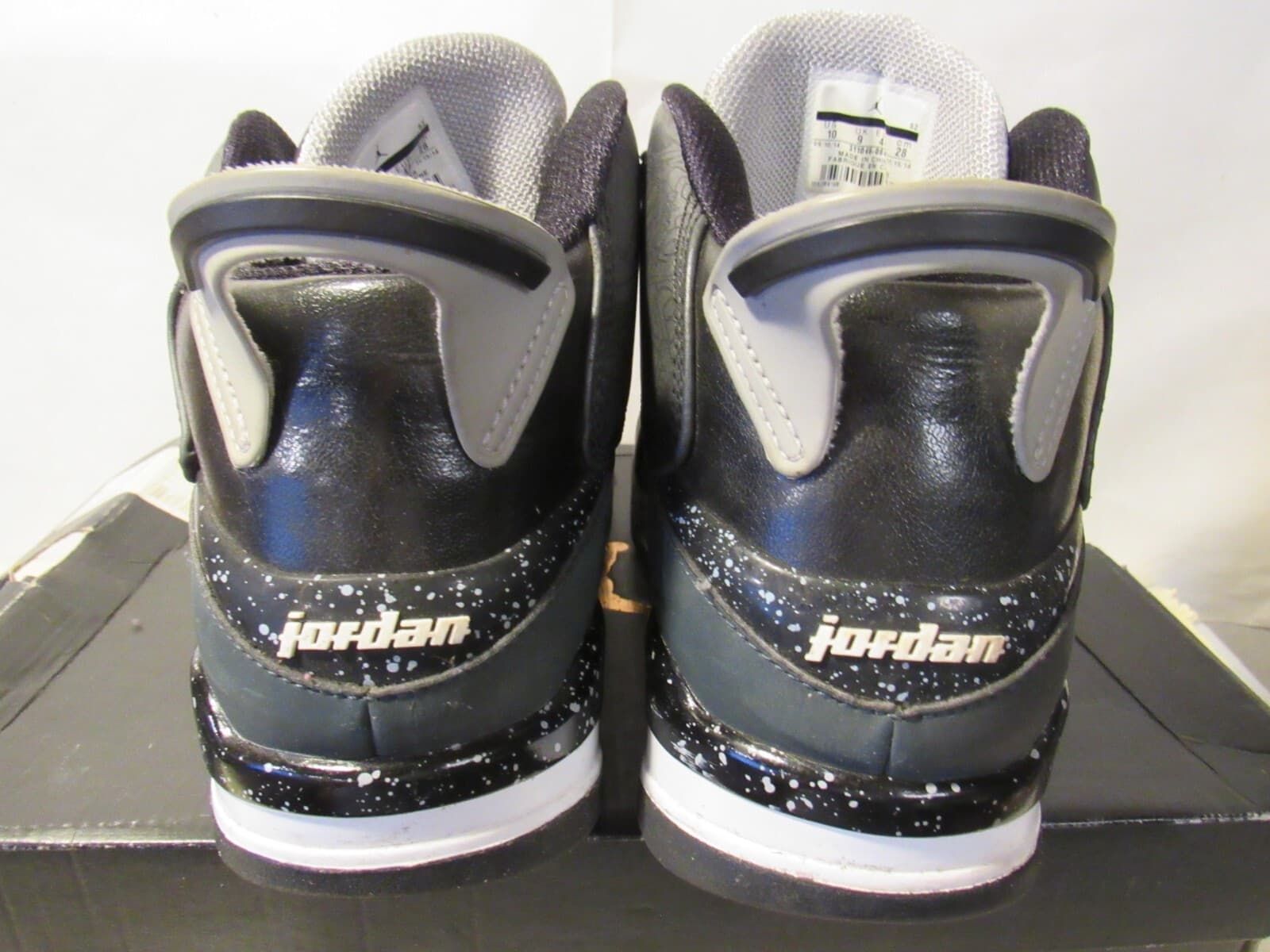 Nike Air Jordan Dub Zero Charcoal Wolf Grey Size 10 with OG Box 311046-004 G55K - Thumbnail 5