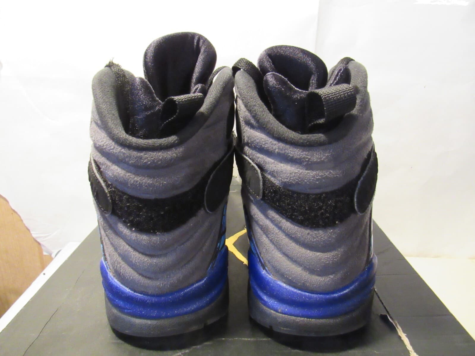 Nike Air Jordan 8 Retro Aqua 2015 Size 10 305381-025 Black Purple Blue Teal G45K - Thumbnail 3