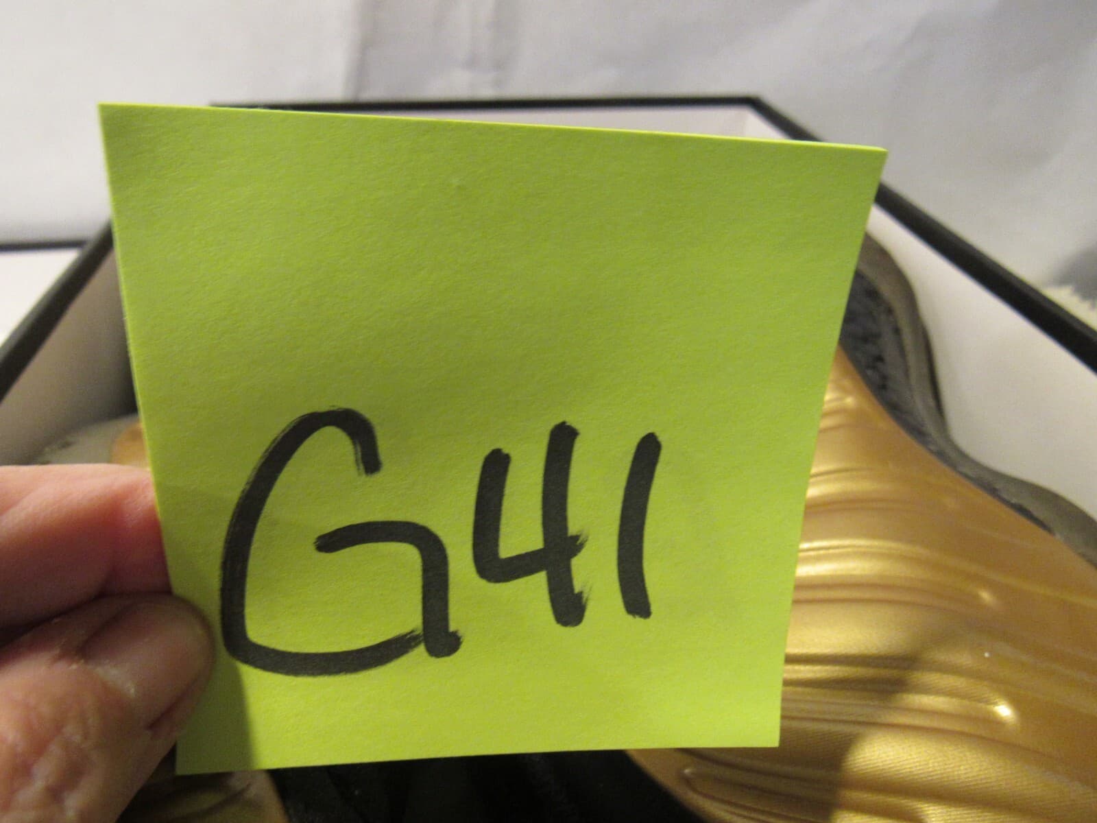 Nike Air Foamposite One Metallic Gold 2015 Size 10 314996-700 Black Gold G41K - Thumbnail 12