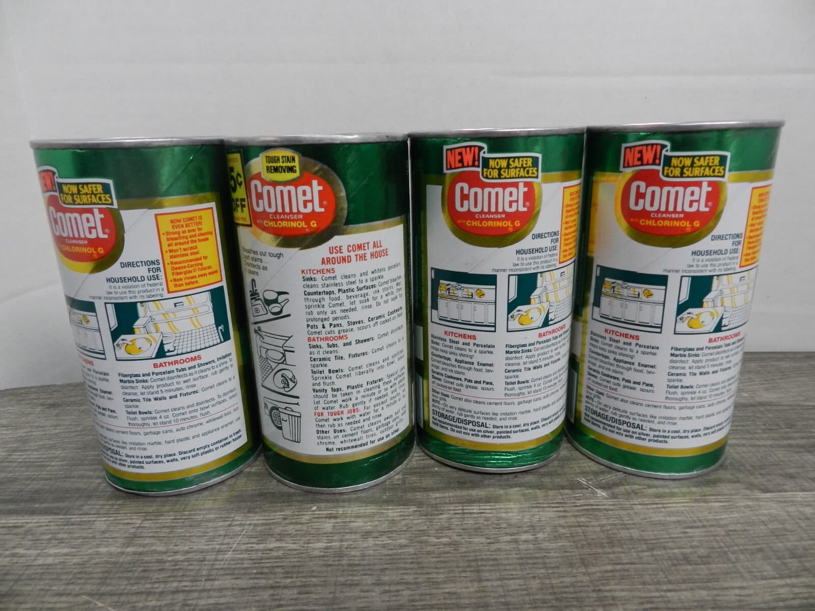 Vintage Comet Cleanser Soap Lot of 4 Unopened C93J - Thumbnail 2