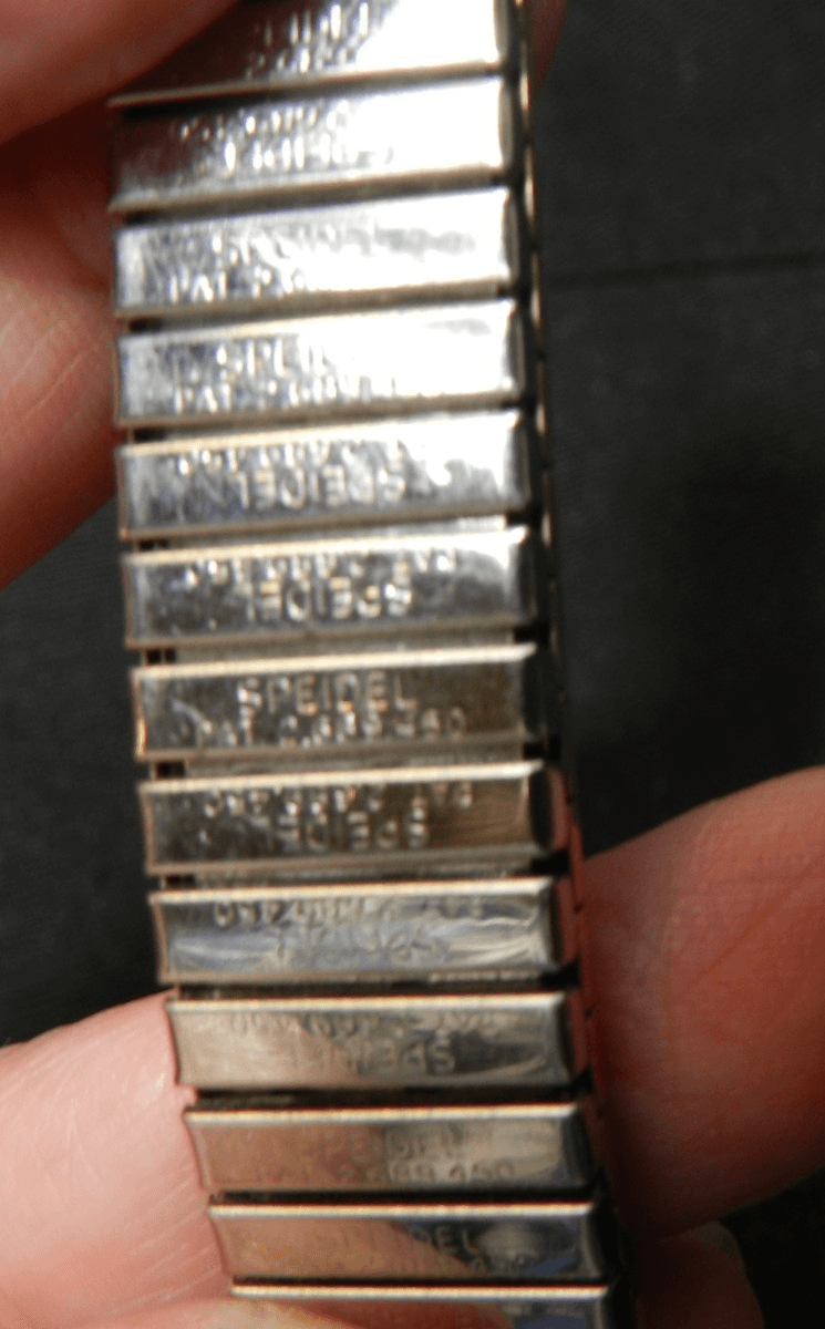 Vintage Bretton 12KT Gold Fill Tops Sterling Watch Stretch Expansion Band (G14S - Thumbnail 3